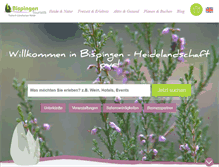 Tablet Screenshot of bispingen-touristik.de